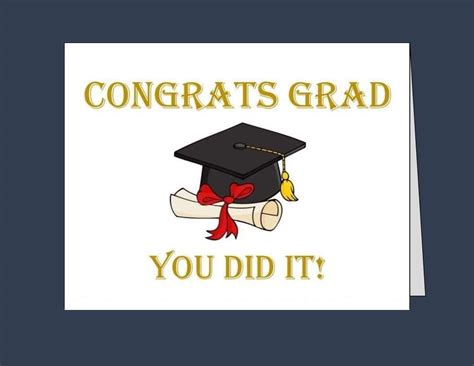Free Printable Congrats Graduation Cards
