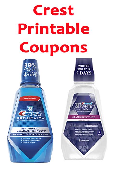Free Printable Crest Coupons 2 Off