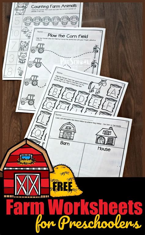 Free Printable Farm Worksheets For Preschoolers