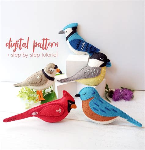 Free Printable Felt Bird Patterns