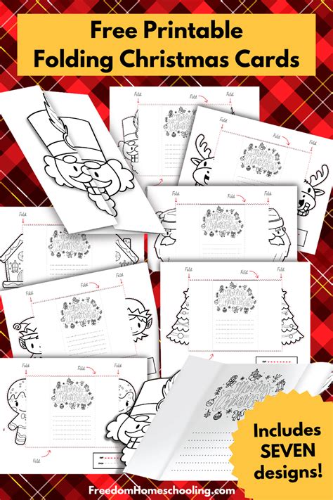 Free Printable Foldable Christmas Cards