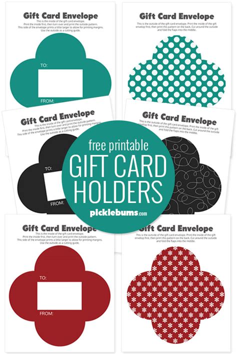 Free Printable Gift Card Holder