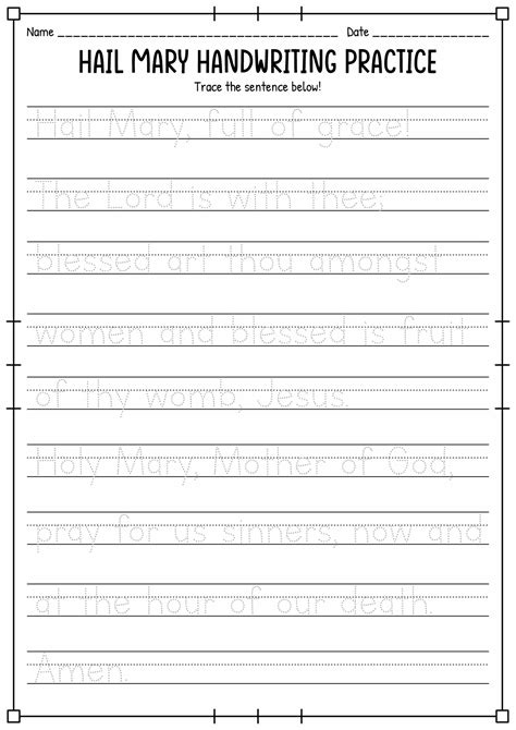 Free Printable Handwriting Practice Worksheets