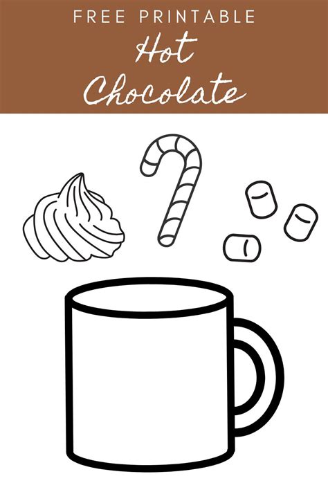 Free Printable Hot Chocolate Mug Template
