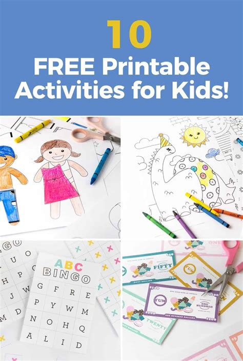 Free Printable Kids Activities