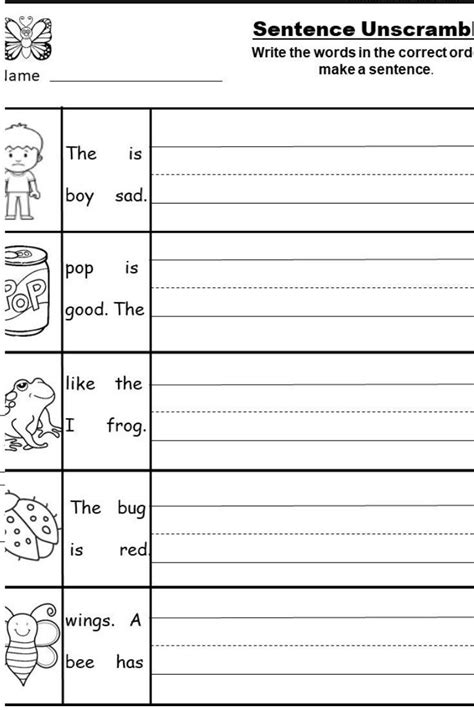 Free Printable Kindergarten How To Make Writing Worksheets