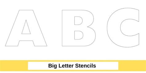 Free Printable Large Letter Stencils