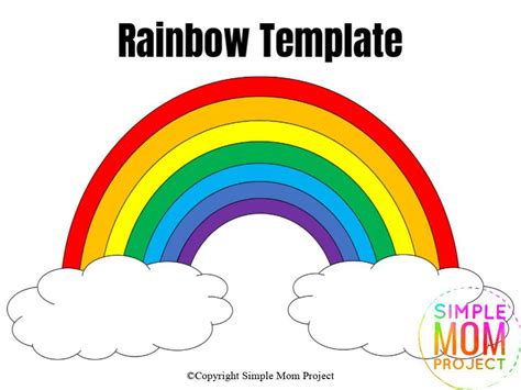 Free Printable Large Rainbow Template