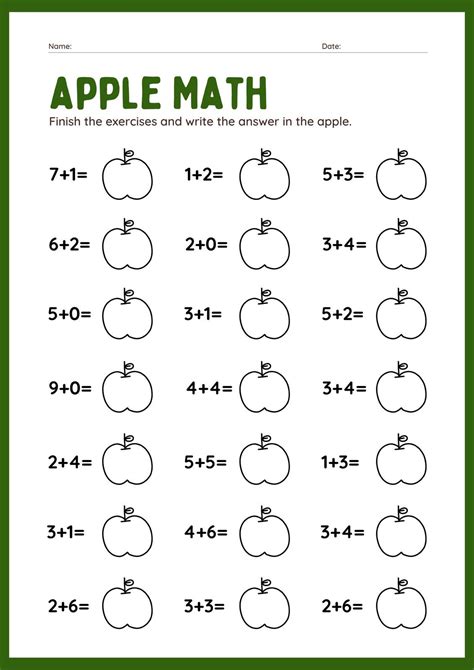 Free Printable Math Worksheets For 1st Graders