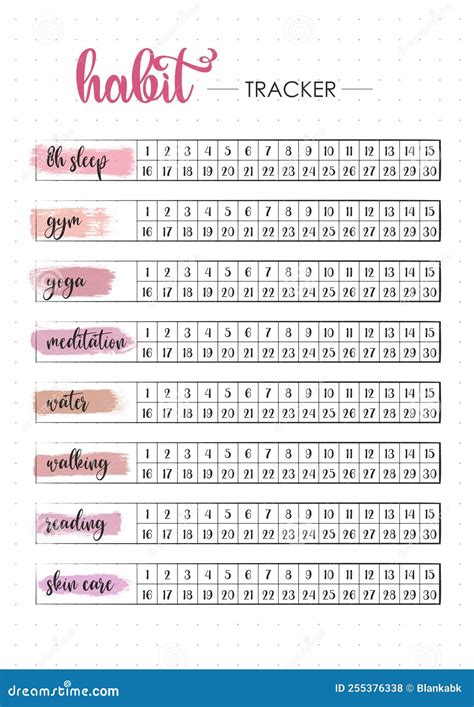 Free Printable Monthly Habit Tracker