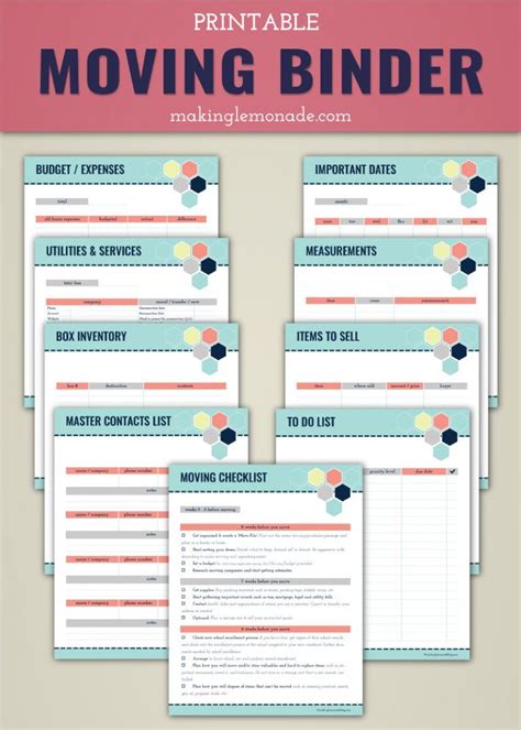 Free Printable Moving Planner