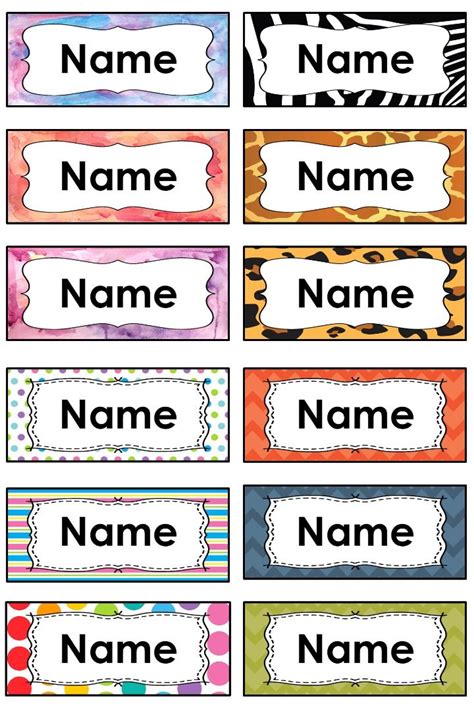 Free Printable Name Labels