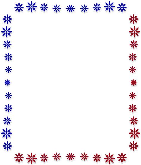 Free Printable Note Cards Red White And Blue Borders