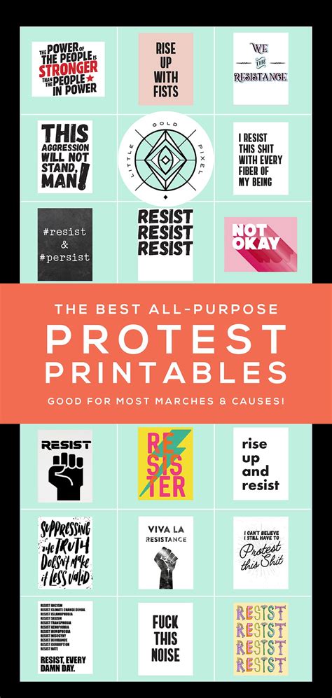 Free Printable Protest Signs
