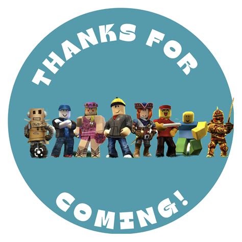 Free Printable Roblox Thank You Tags