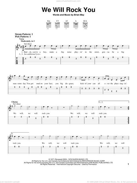 Free Printable Sheet Music Guitar