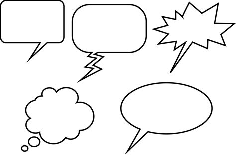 Free Printable Speech Bubbles