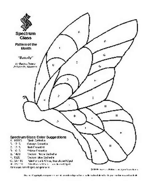 Free Printable Stained Glass Butterfly Patterns