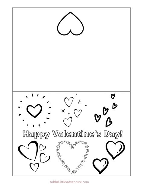 Free Printable Valentine's Day Cards To Color
