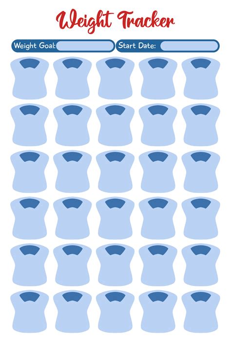 Free Printable Weight Tracker