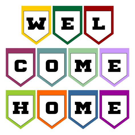 Free Printable Welcome Home Banner