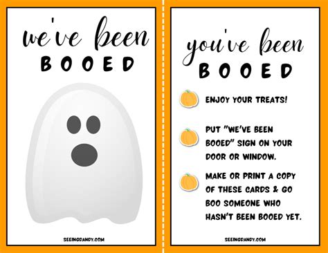 Free Printable You've Been Booed Sign