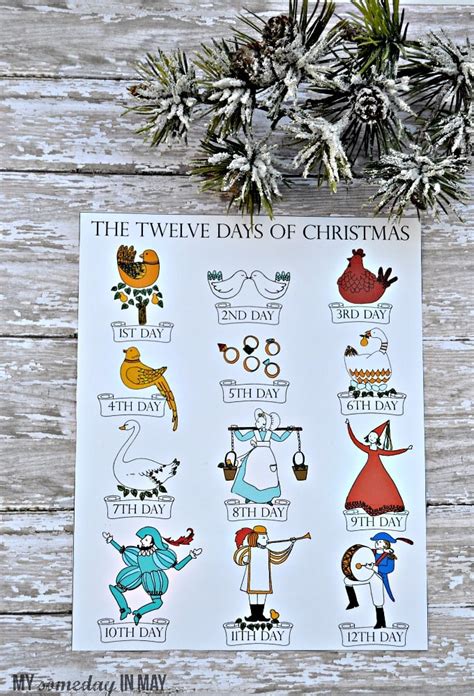 Free Printables 12 Days Of Christmas