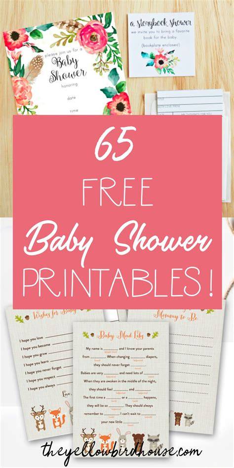 Free Printables Baby Shower Tips For First Time Momm