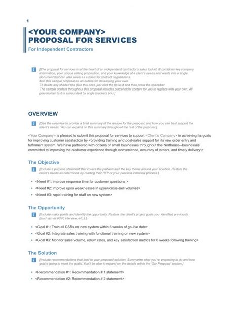 Free Proposal Template Download