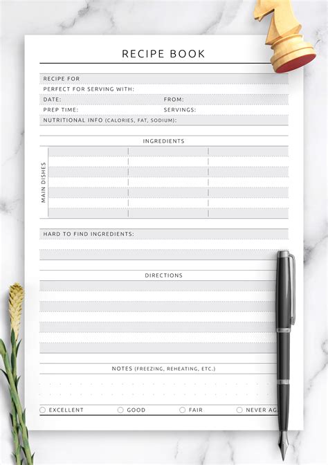 Free Recipe Book Templates