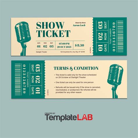 Free Sample Event Tickets Template