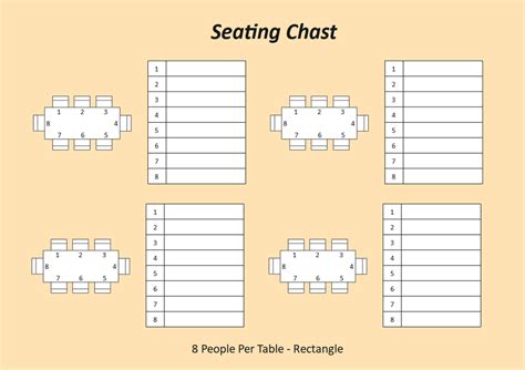 Free Seating Arrangement Template