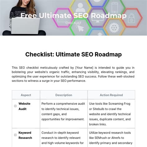 Free Seo Roadmap Template