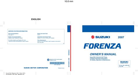 Free Service Manual For Your Suzuki Forenza The Manual Is