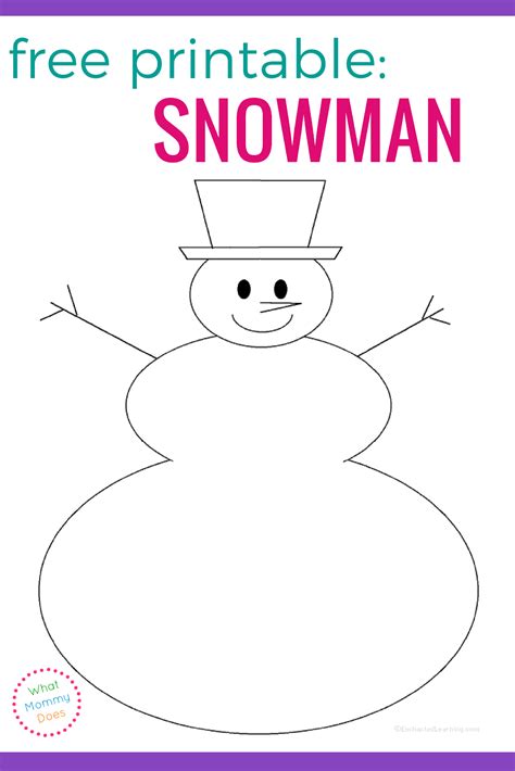 Free Snowman Printable
