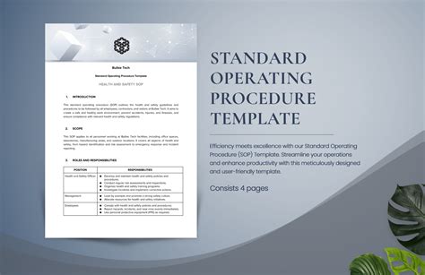 Free Standard Operating Procedure Template
