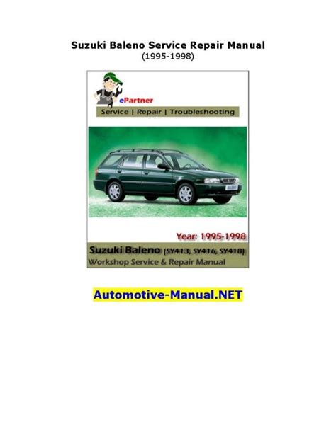 Free Suzuki Baleno Service Manual