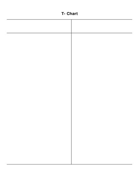 Free T Chart Template
