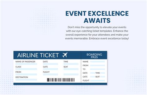 Free Template For Airline Ticket