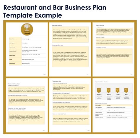Free Template Restaurant Business Plan