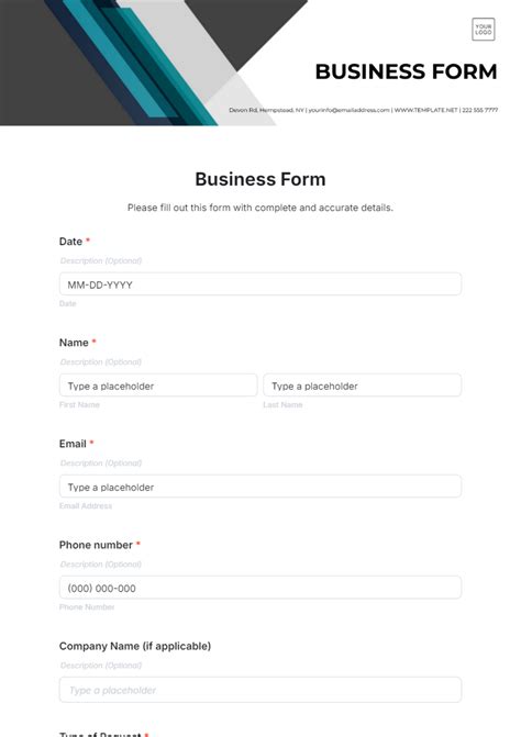 Free Templates Form