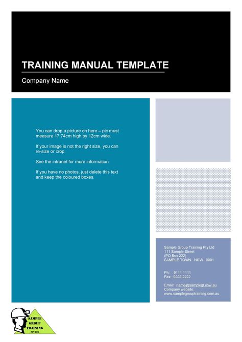 Free Training Manual Template