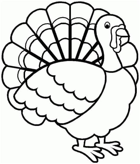 Free Turkey Printable Coloring Pages