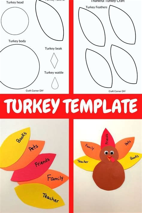 Free Turkey Template For Kids