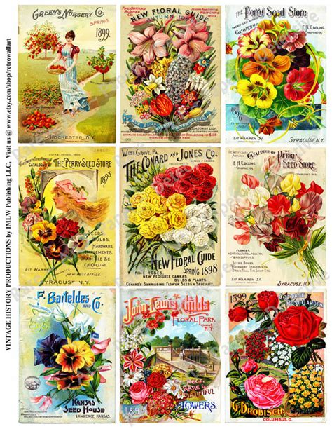 Free Vintage Seed Packet Printables