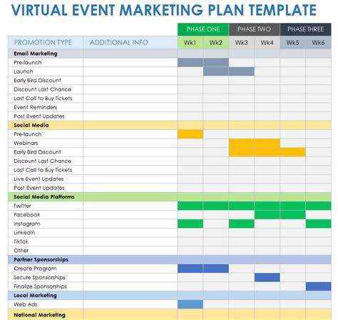 Free Virtual Event Planning Template
