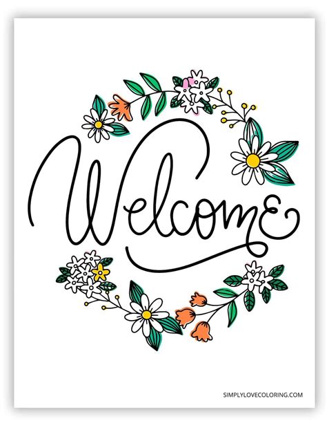 Free Welcome Printable
