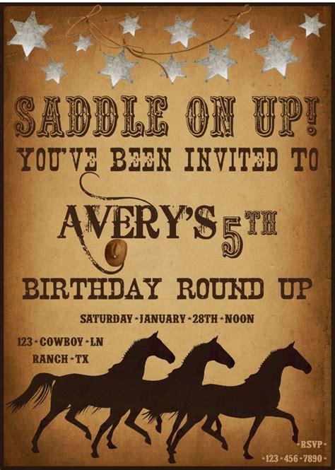 Free Western Invitation Templates