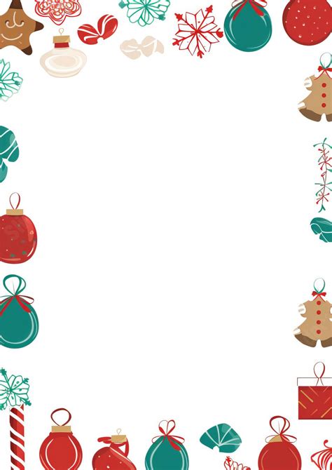 Free Word Templates Christmas Borders