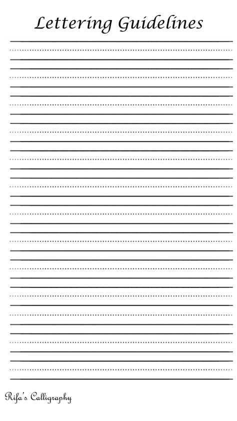 Free Writing Guidelines Template